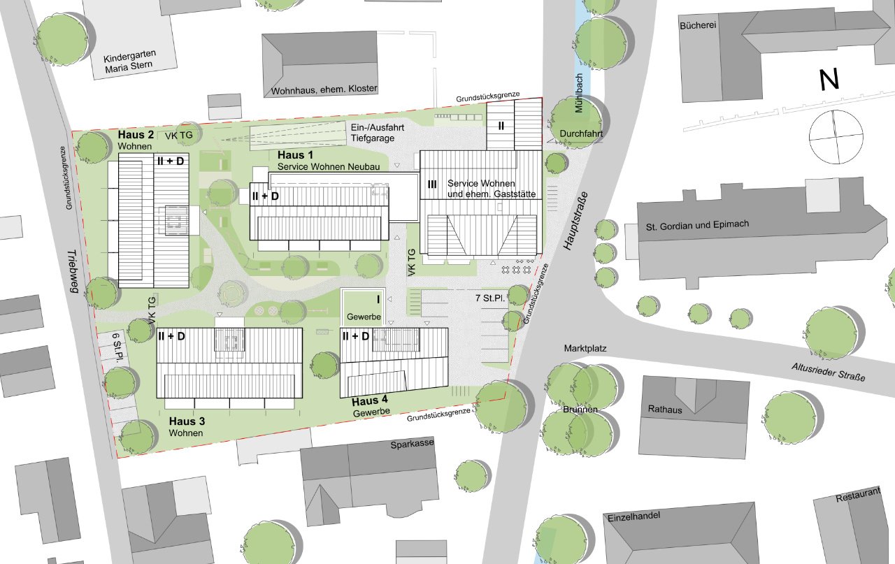 Übersichtsplan Häuser